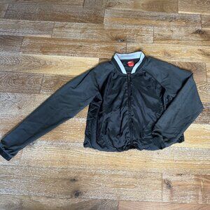 Nike Jacket Women's Medium Steel Gray Vented Zip Bomber Lightweight 589271